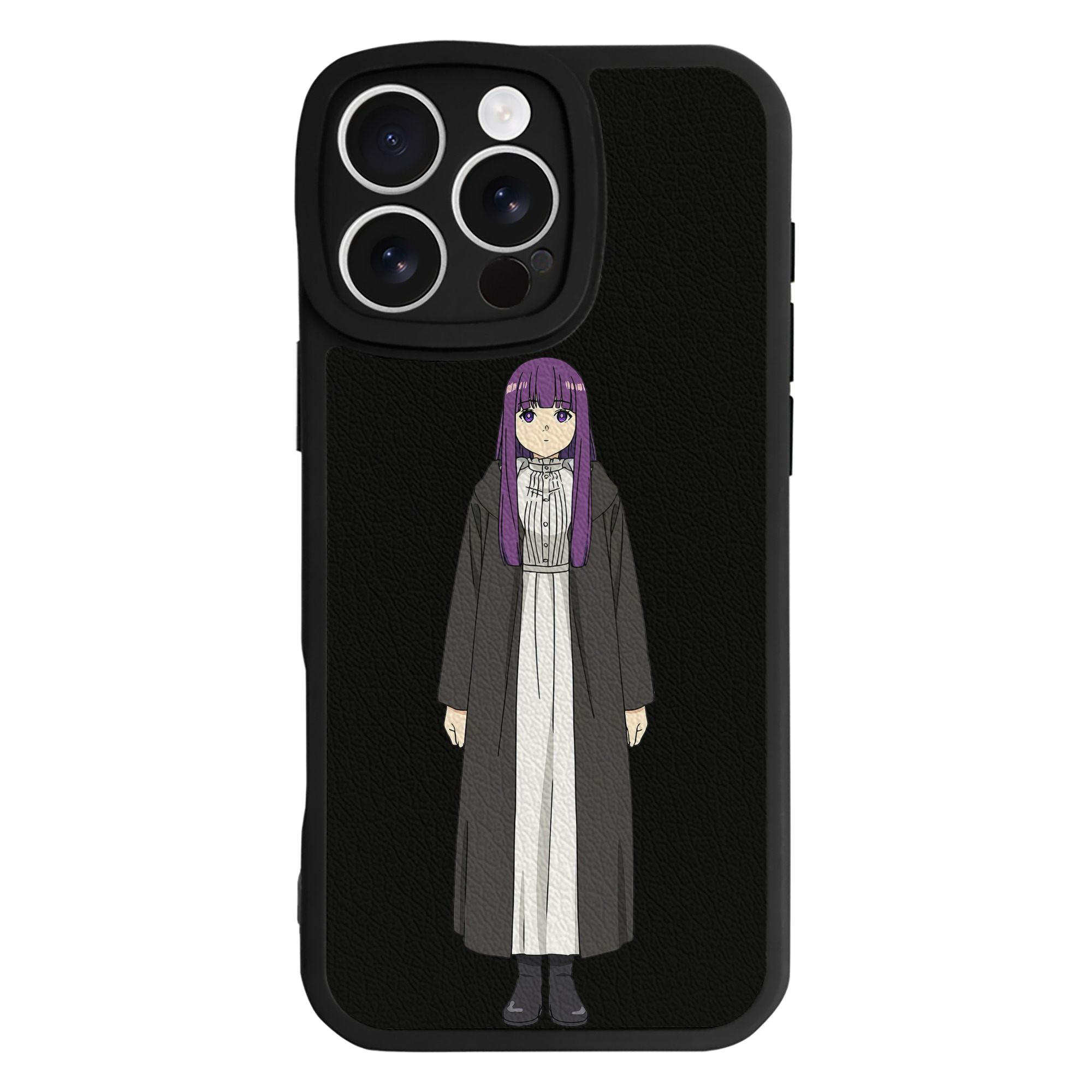 （画像用） 葬送のフリーレン Frieren 【iPhone 16シリーズ対応】シリコンスマホケース（レザー調） 材質：シリコン